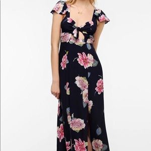 Urban Outfitters Navy Floral Maxi Dress